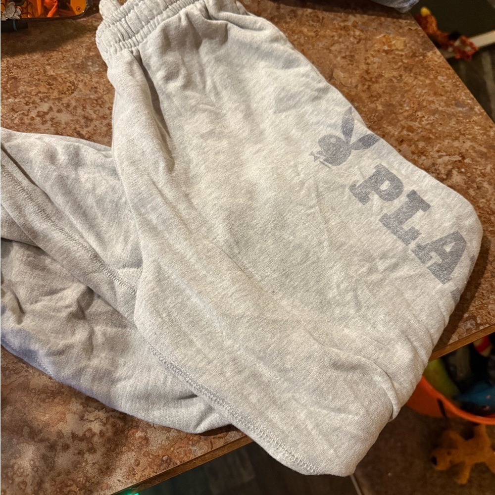 PacSun Light Gray Sweatpants with Logo